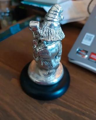 Statuetta Clown Musicista rivestita in argento