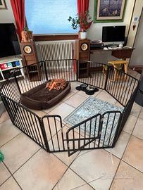 Recinto cani in acciaio PawHut