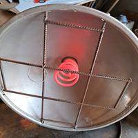 Stufa elettrica con lampada a infrarossi 