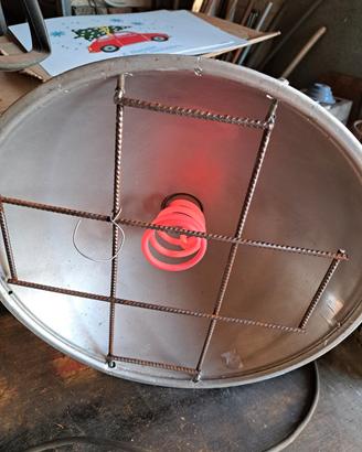 Stufa elettrica con lampada a infrarossi 