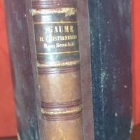 Libro antico del 1855. "Cristianesimo reso sensibi