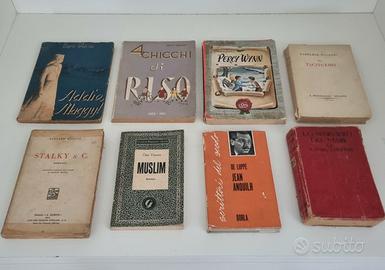 Lotto libri usati stock 8 romanzi vintage antichi