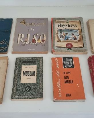 Lotto libri usati stock 8 romanzi vintage antichi