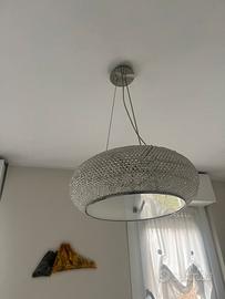 Lampadario a sospensione cucina con cristalli