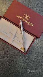 penna a sfera SETTELAGHI in argento