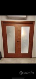 Porte Scrigno doppie 87x210 in legno/vetro
