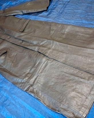 Trench Lungo Spolverino Pelle di Agnello