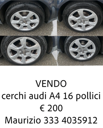 Cerchi audi A4 r16