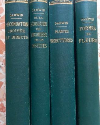 Libri Charles Darwin edizione francese fine 800.