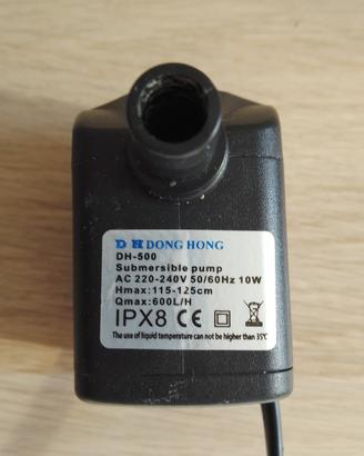 per acquario pompa immersione filtro 600/l 