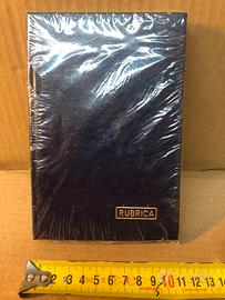 Rubrica tascabile di colore blu