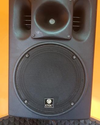Coppia Casse Attive Etek 12" 400W Bi-Amplificate