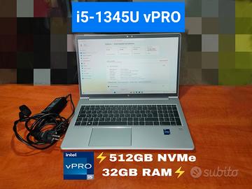 Computer HP ElitebookG10 Intel i5 -512GB +32GB RAM