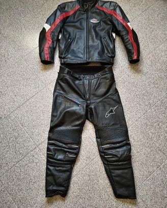Completo in pelle :giacca +pantaloni