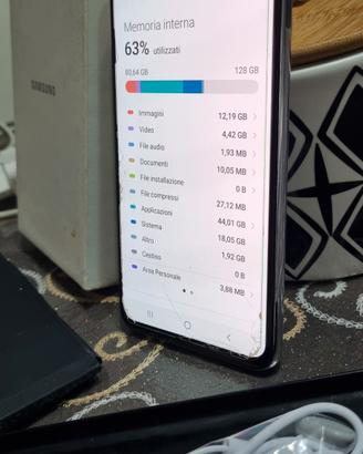 Samsung galaxy s10 memoria 128gb senza graffi