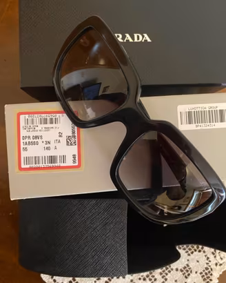 Occhiali  Sole Prada Donna Oversize Neri /Original