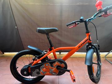 Bicicletta Bambino B'TWIN 16 Pollici - Arancione