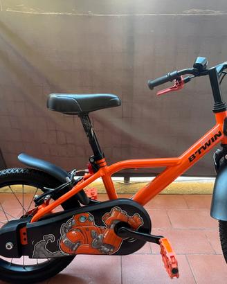 Bicicletta Bambino B'TWIN 16 Pollici - Arancione