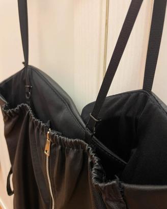 tubino nero in similpelle xs