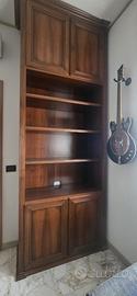 parete attrezzata libreria in legno