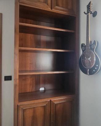 parete attrezzata libreria in legno