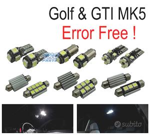 KIT 13 LAMPADE LED INTERNE PER VOLKSWAGEN VW GTI G