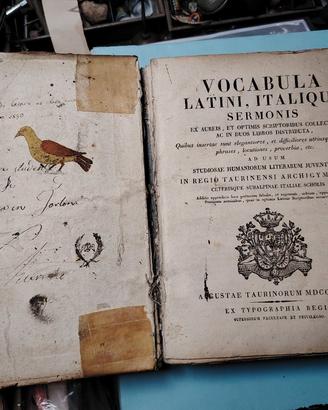 ANTICO VOCABOLARIO LATINO 1818