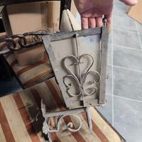 Lampadario in ferro battuto