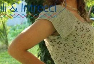 bolero uncinetto viscosa / gilet donna uncinetto