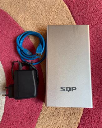 Hard disk esterno 500 Gb SQP case alluminio