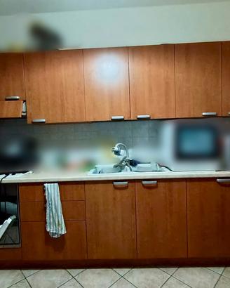 Cucina lineare 3,30 metri legno 