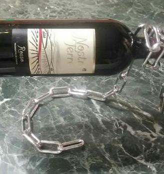 Catena rigida reggi bottiglia vino da arredo