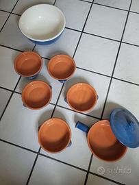 ciotole terracotta e pirofila