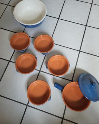ciotole terracotta e pirofila