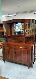 Credenza vetrina Liberty restaurata