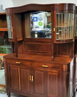 Credenza vetrina Liberty restaurata