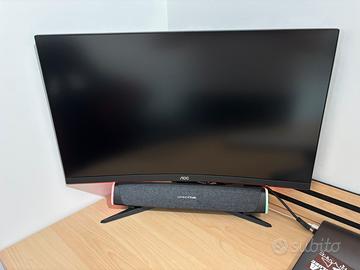 Monitor AOC curvo 27” con soundbar
