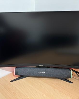 Monitor AOC curvo 27” con soundbar