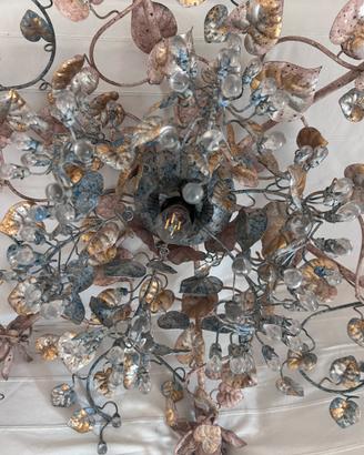 Lampadario Toscano con applique abbinata