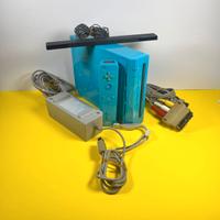 Nintendo Wii Azzurra e Wiimote con motion plus