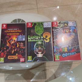 Nintendo Switch + 3 Giochi Top (Super Mario, Luigi