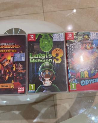 Nintendo Switch + 3 Giochi Top (Super Mario, Luigi