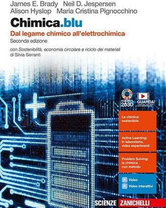 libri scuola Chimica.blu. Dal legame chimico all'e