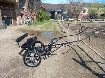 Calesse per doppio pony , cavallo e poni