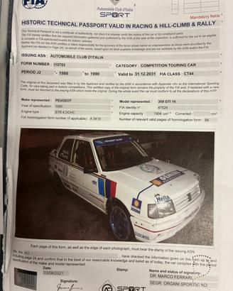 Peugeot 309 gti 16 rally