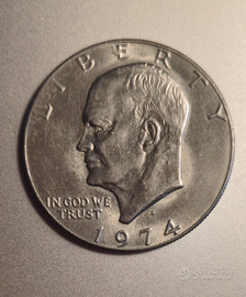 Moneta $ USA rara 1974