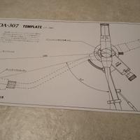 DENON DA-307 mounting template