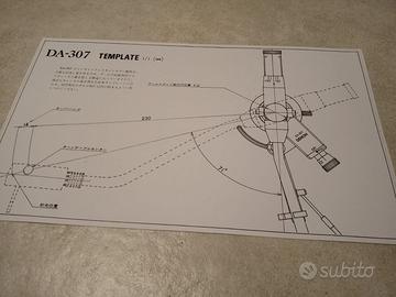 DENON DA-307 mounting template