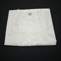 Camicia da notte bianca in cotone