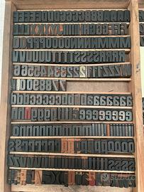 Caratteri tipografici in legno
